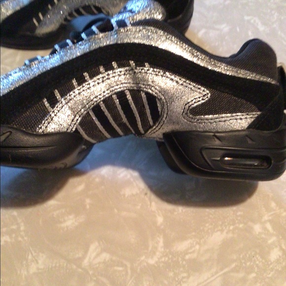 Shazz dance sneakers black/silver electron sz 7m - Picture 5 of 5